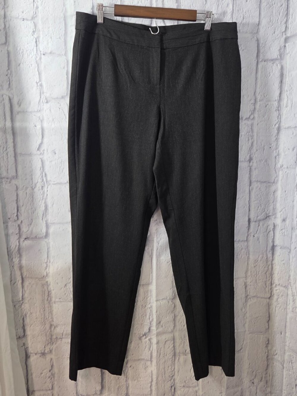 J. Jill Stretch Size 14 Dark Gray Classic Mid Rise Dress Pants Trousers